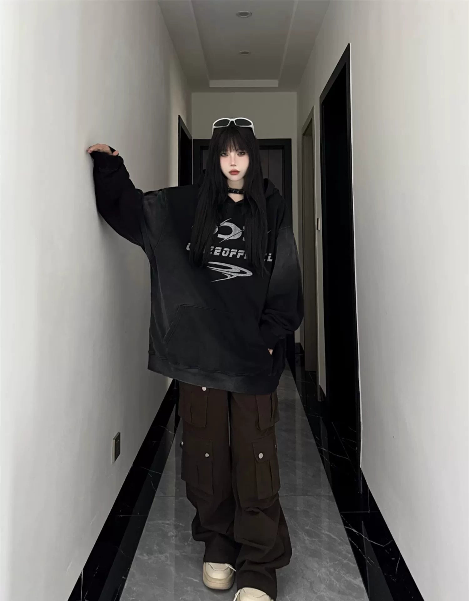 High Street Loose Hoodie Jacket RI39