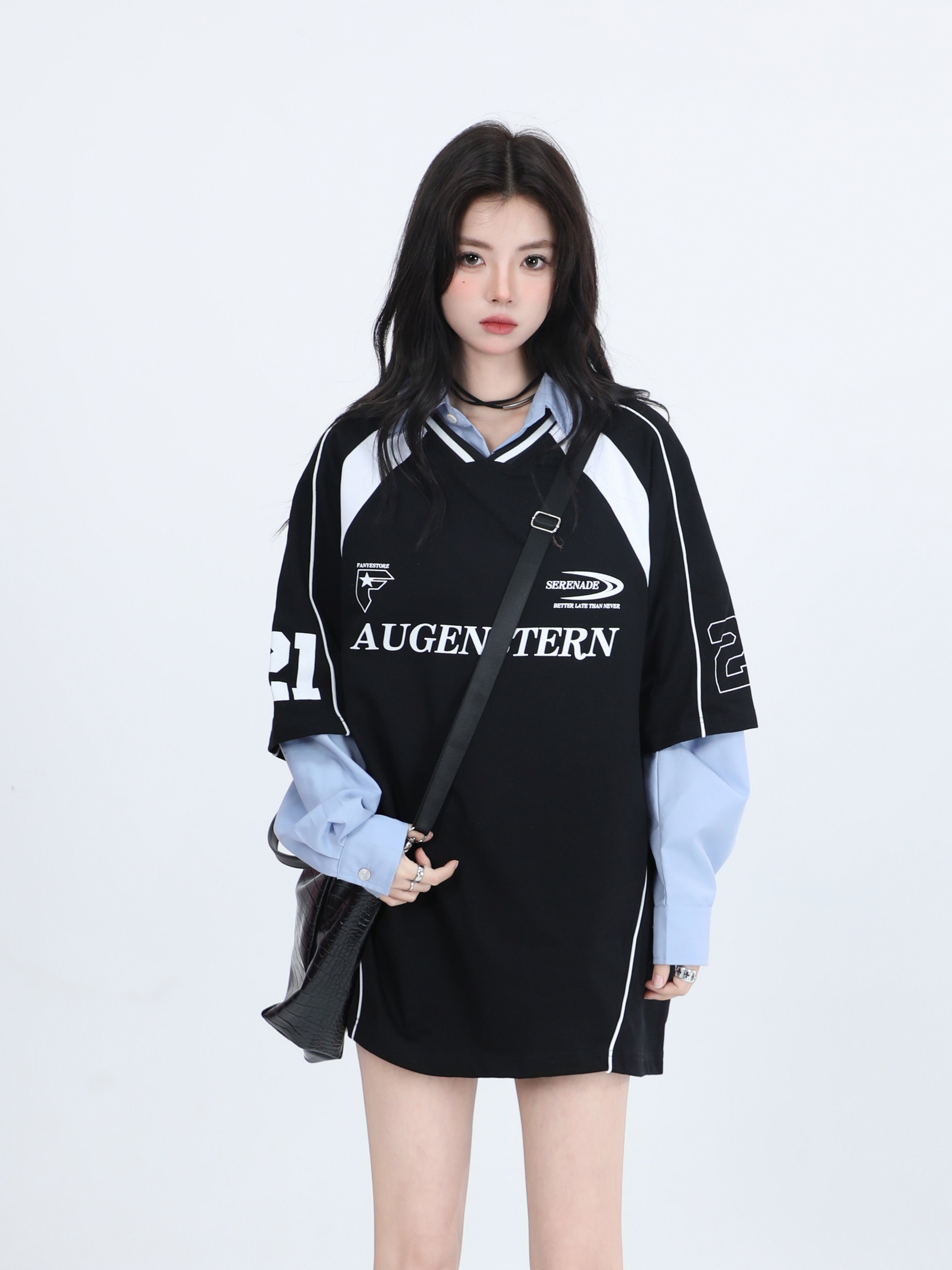 Retro sports short-shirt RI24