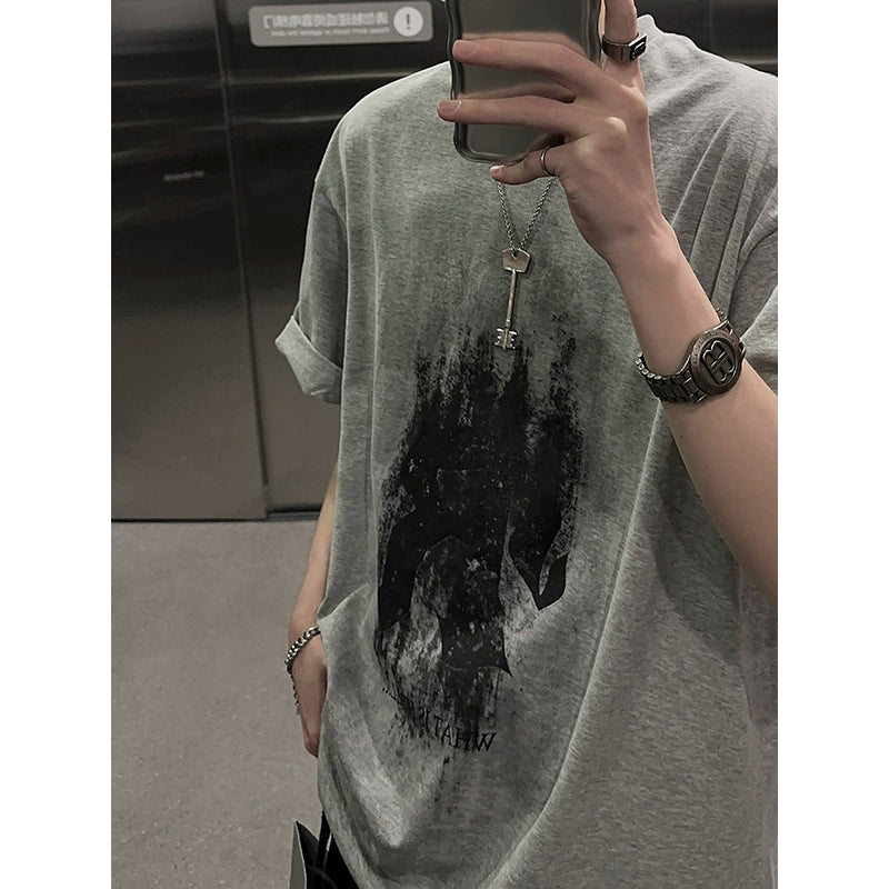 Graphic loose T-shirt RI47