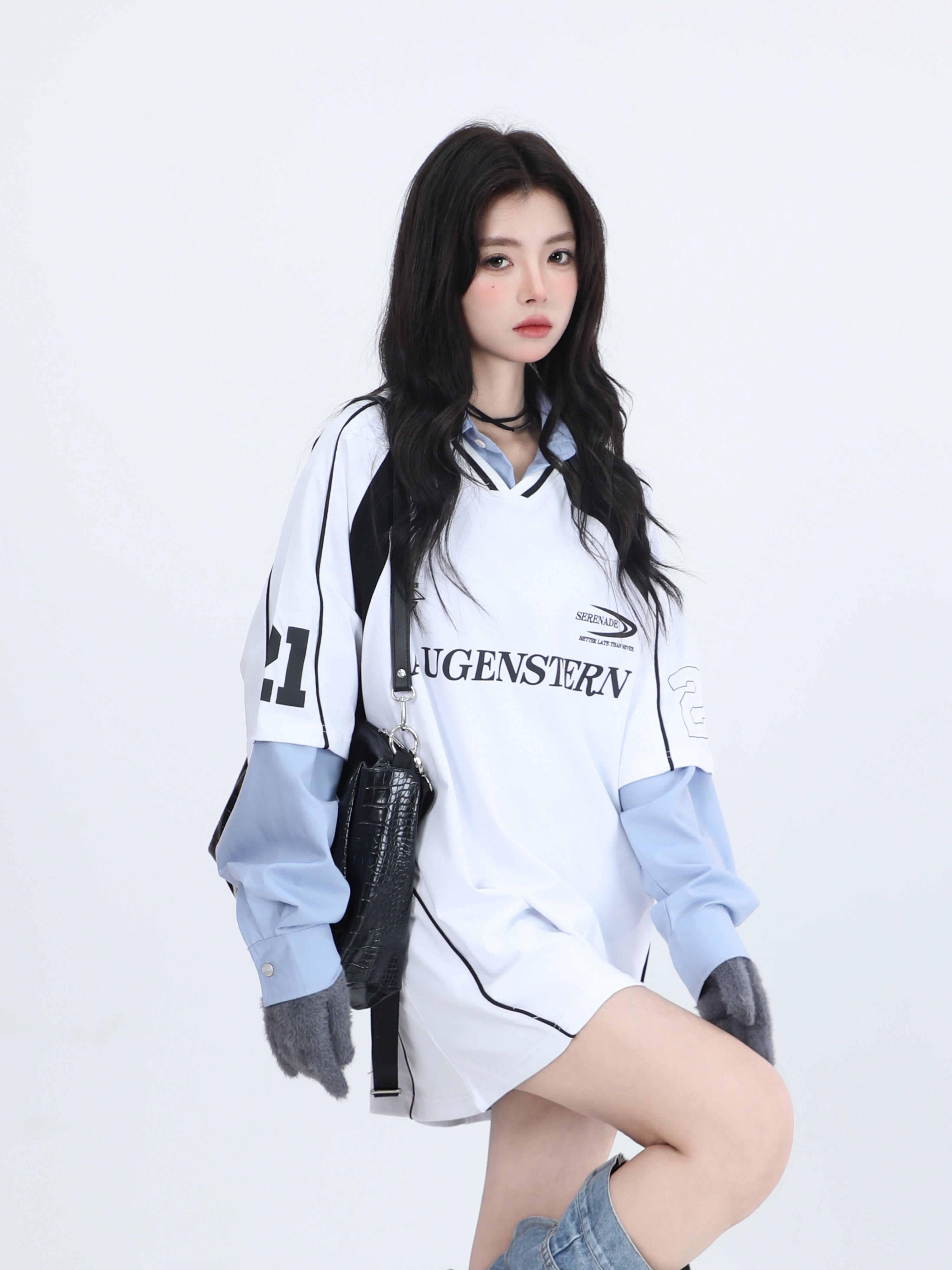 Retro sports short-shirt RI24
