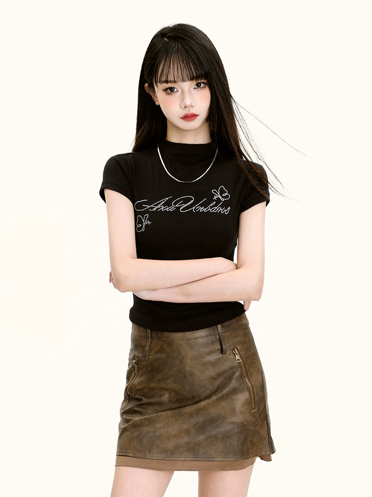 Half High Neck Short Sleeve RI57