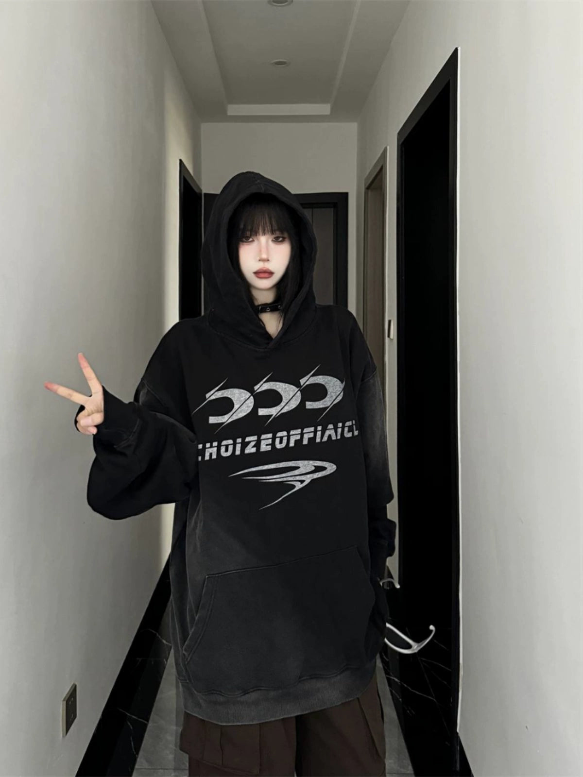 High Street Loose Hoodie Jacket RI39
