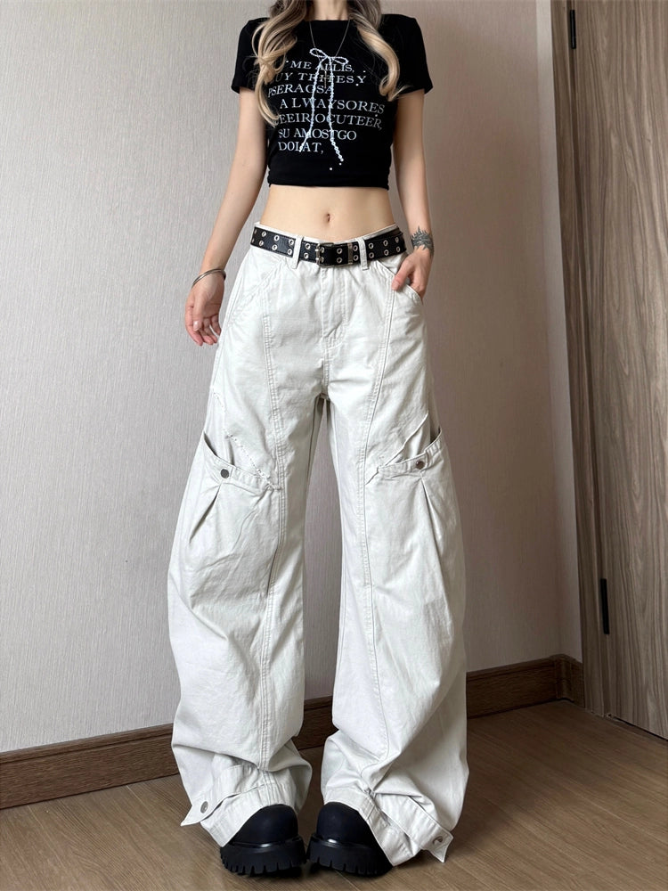 Design sense scimitar casual pants RI53