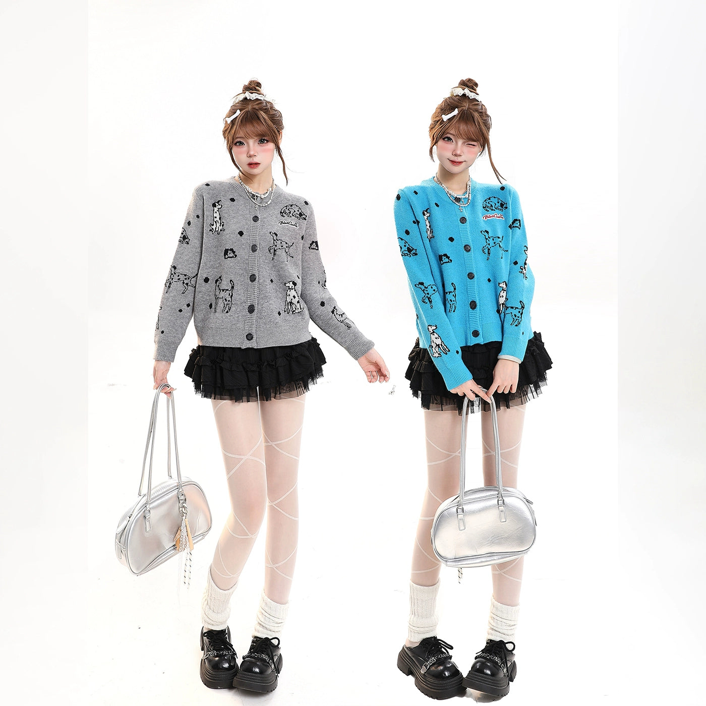Puppy knitted cardigan RI70