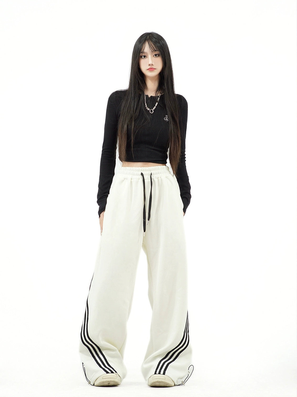 Retro Striped Wide Pants RI22