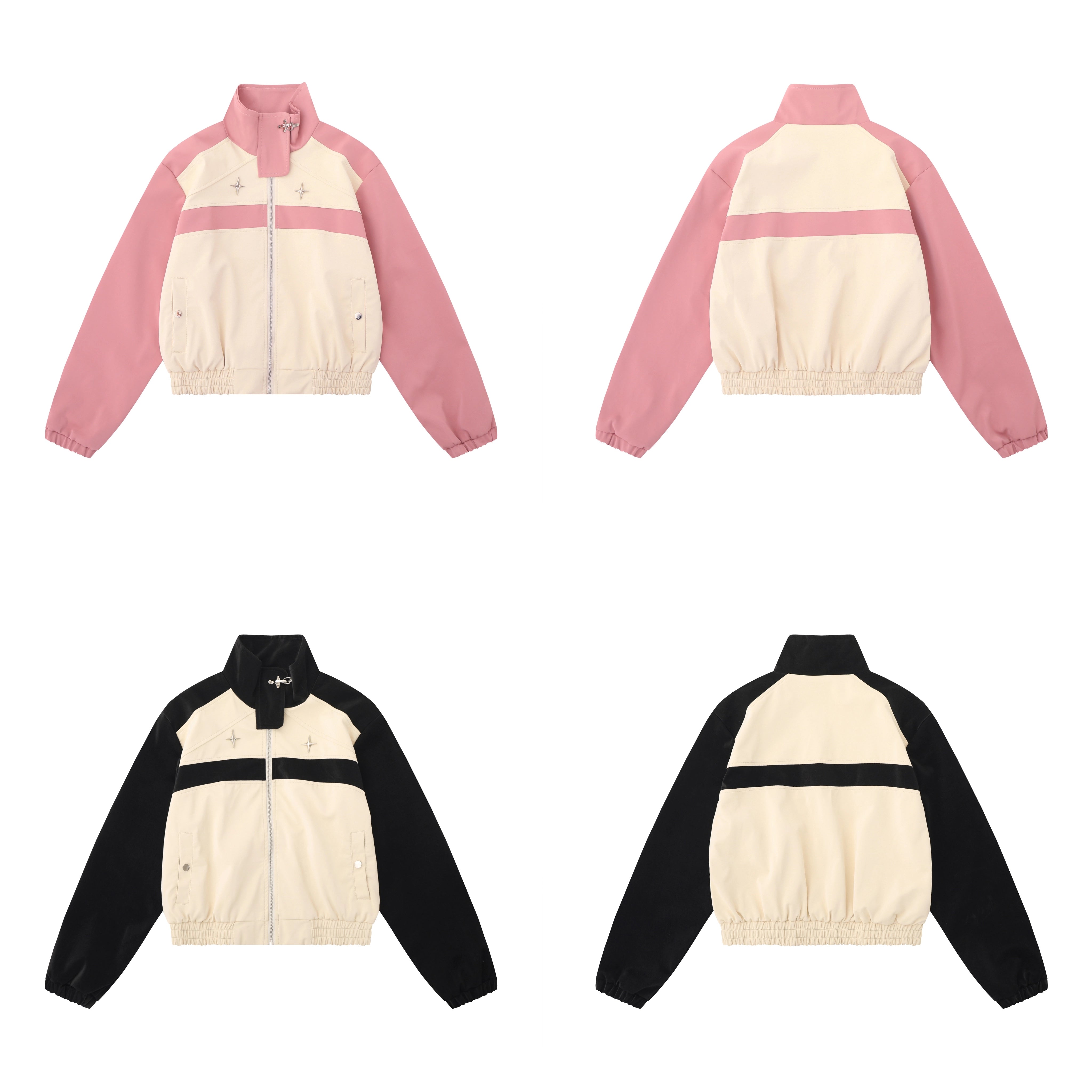 Retro color-short leather jacket  RI05
