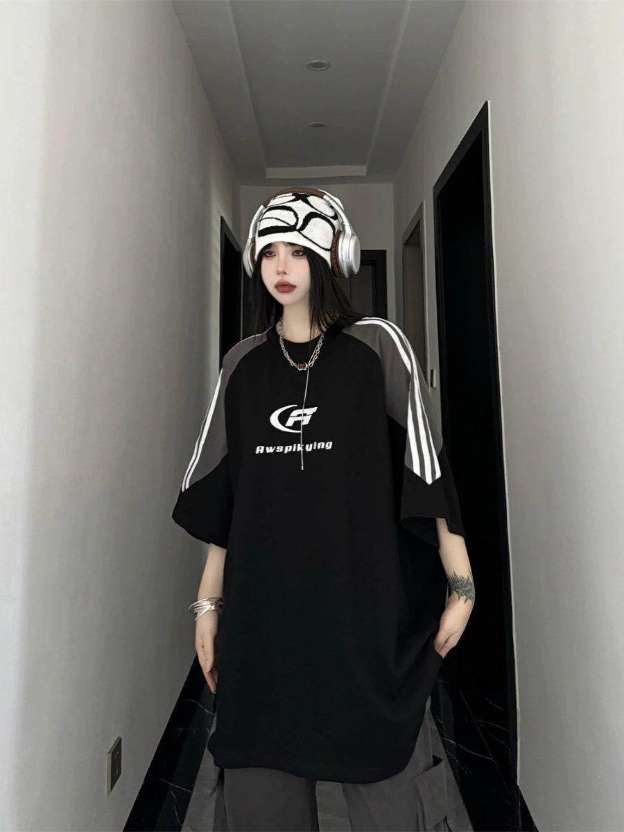 Monogram embroidery T-shirt RI55