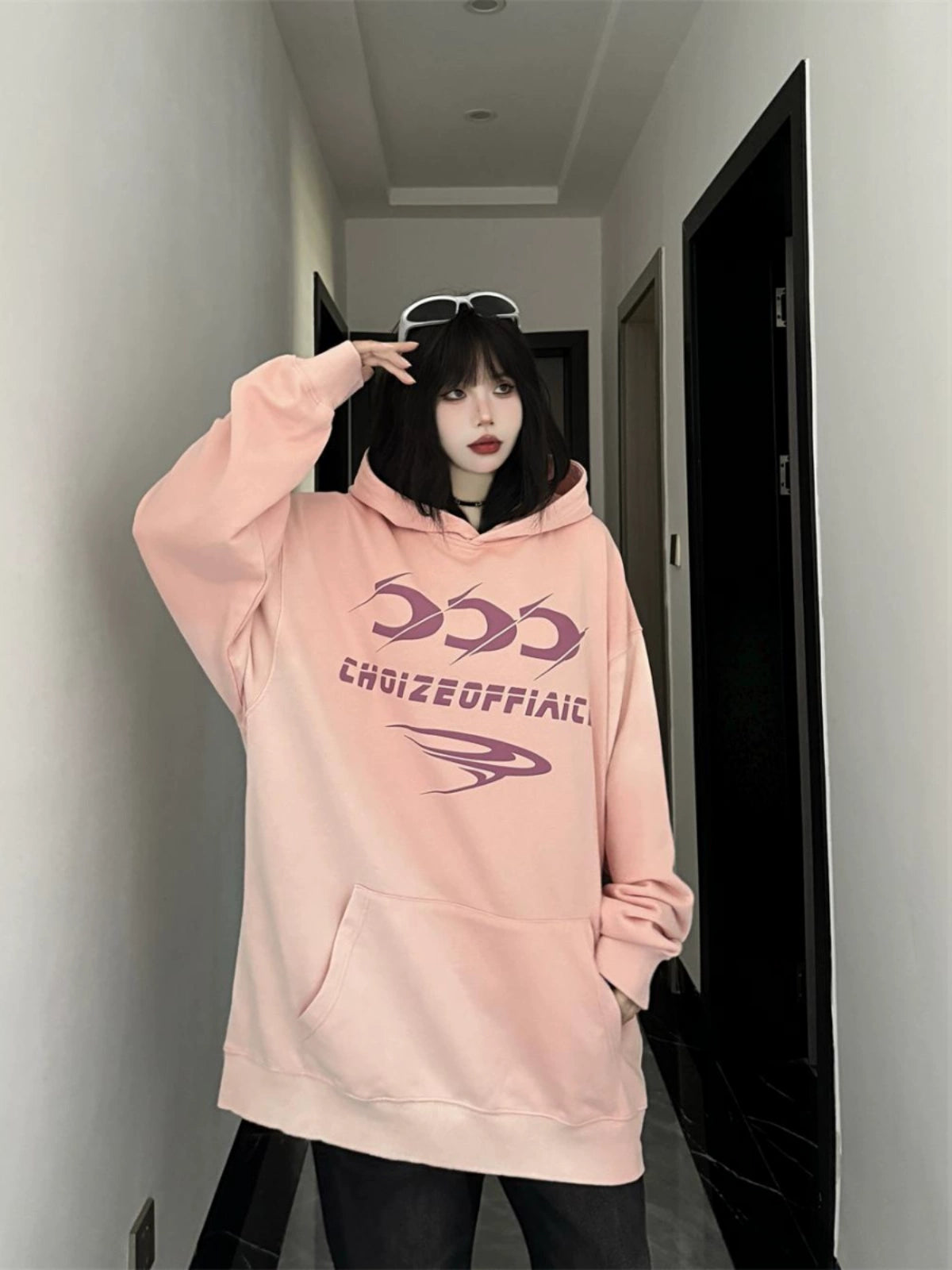 High Street Loose Hoodie Jacket RI39