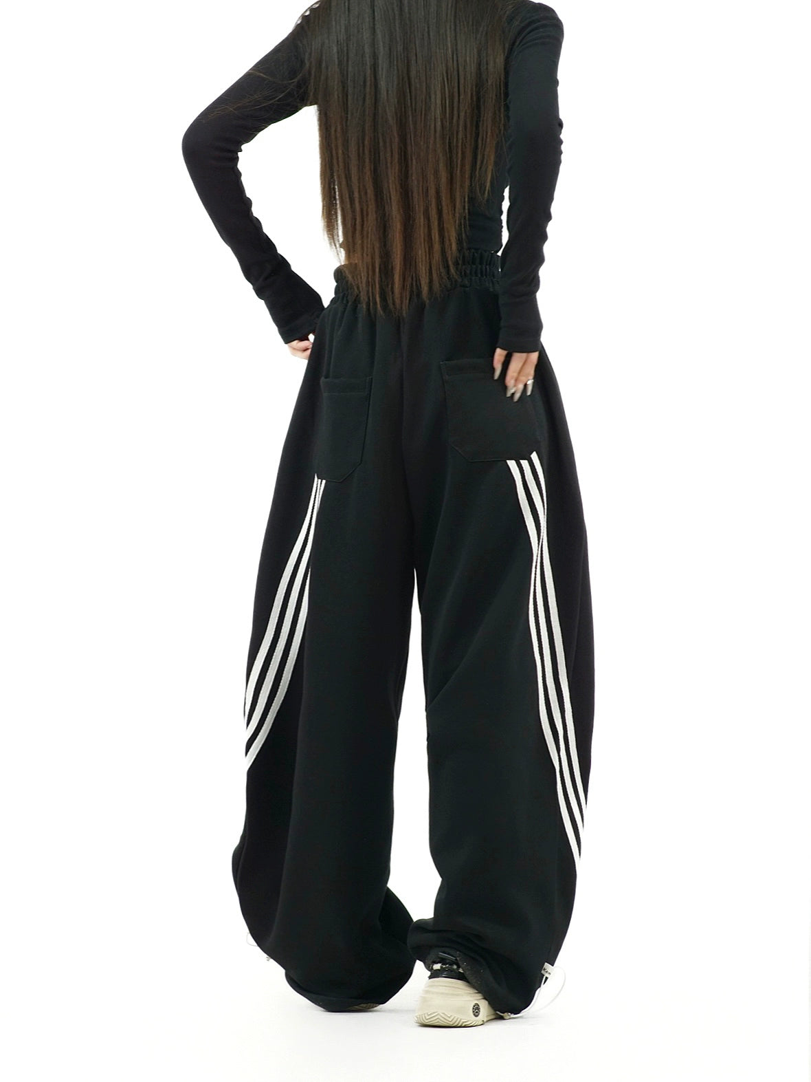 Retro Striped Wide Pants RI22