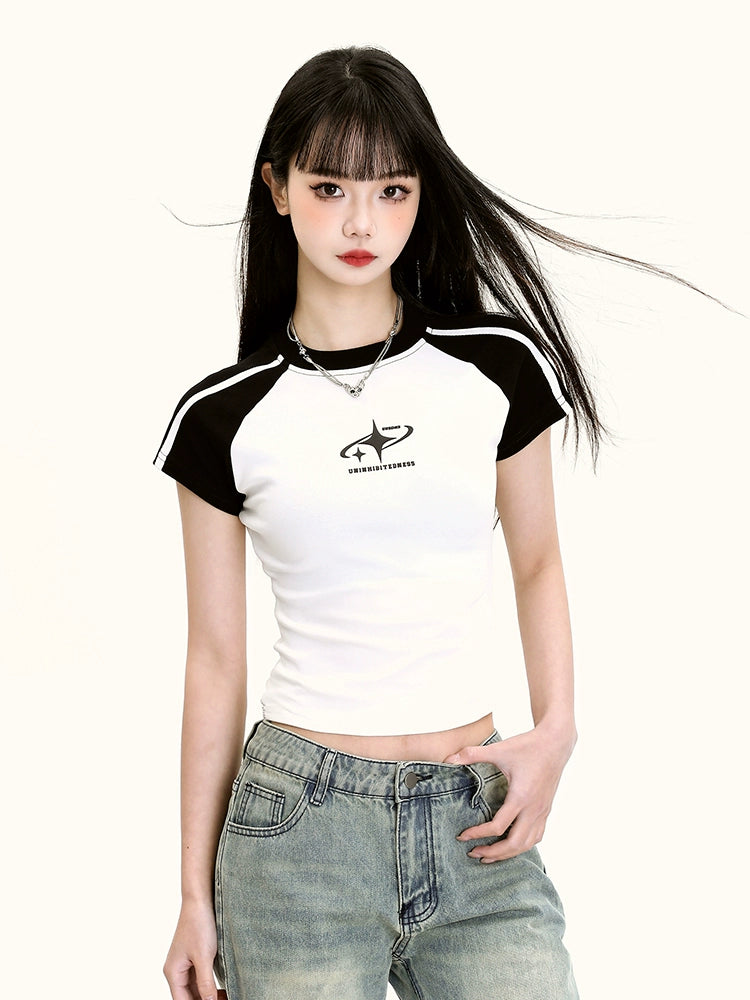 Retro raglan sleeve t-shirt RI56