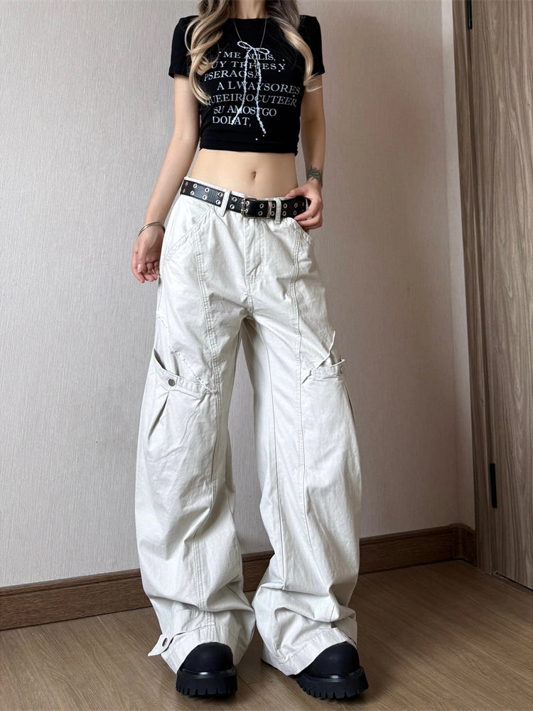 Design sense scimitar casual pants RI53