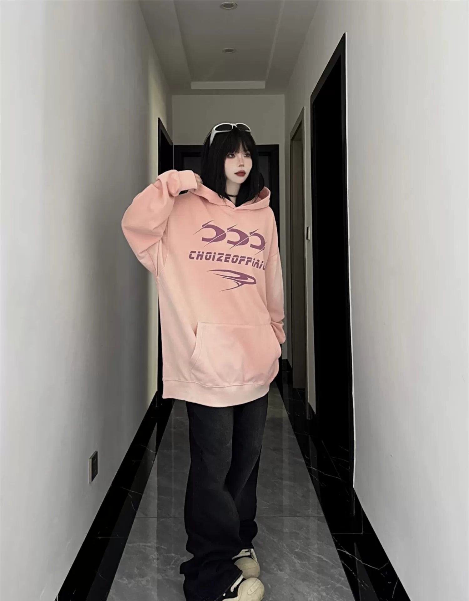 High Street Loose Hoodie Jacket RI39