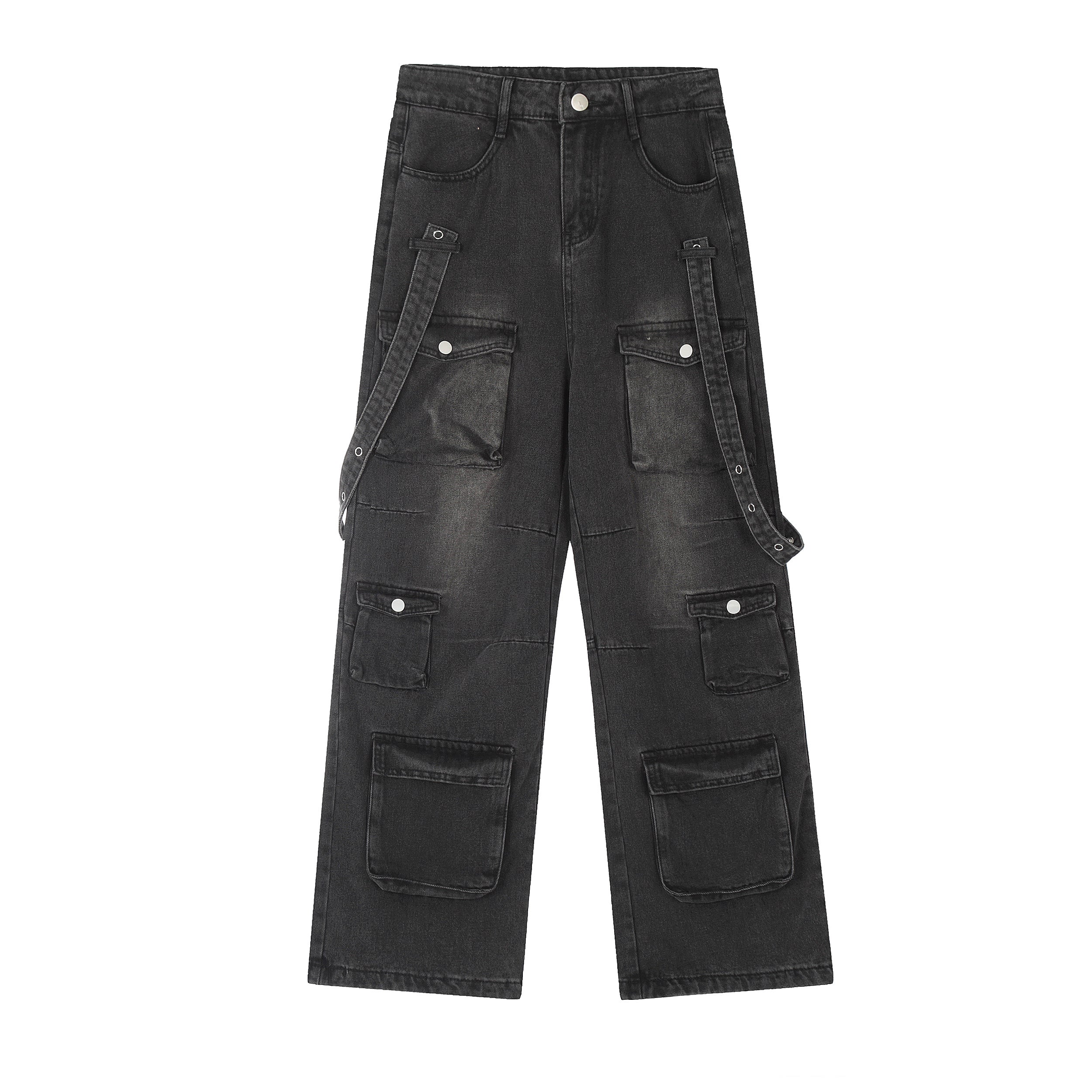 Y3K street multi-pocket jeans RI28