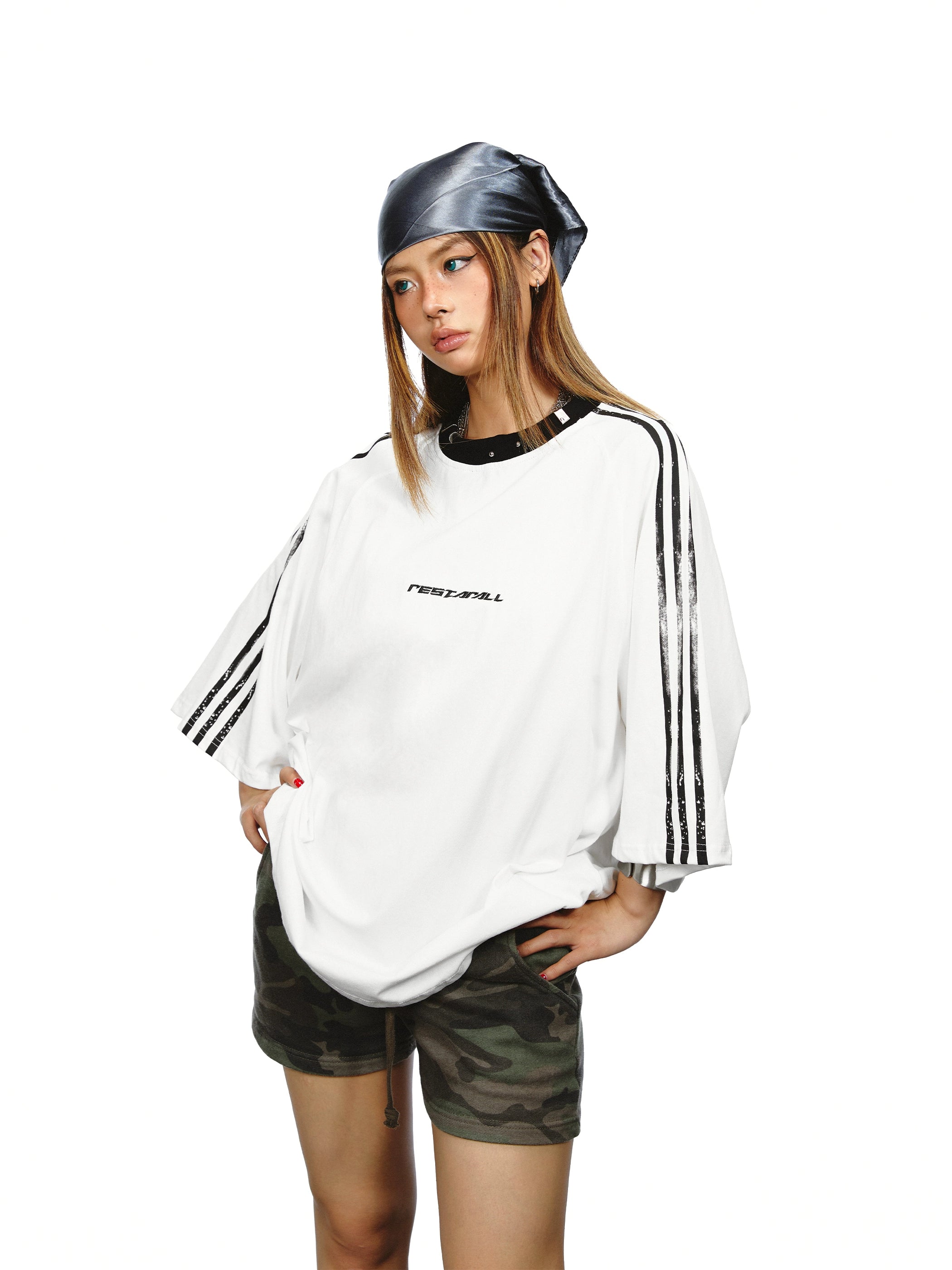 Contrasting striped crew neck RI60